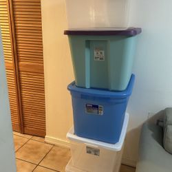 5 Pieces  Box Containers Bins Storage Tote