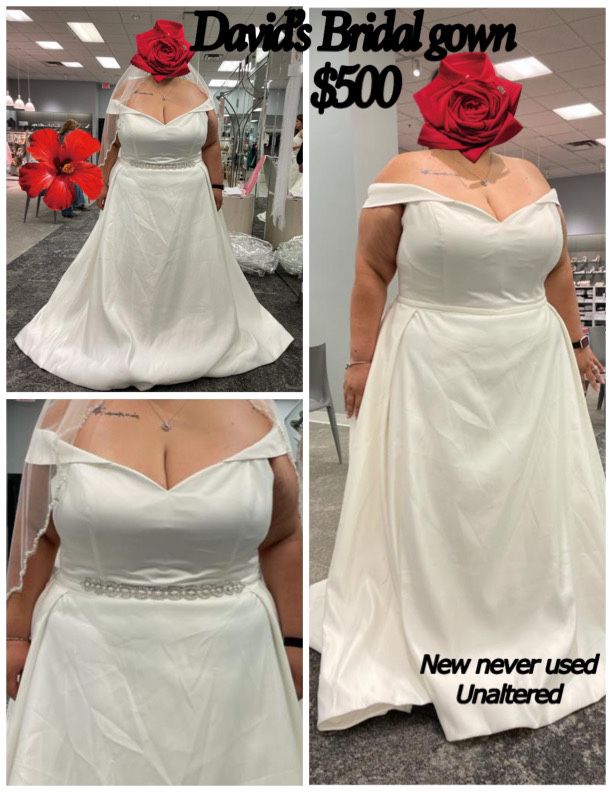 Brand New Wedding Dress Plus Size 28W