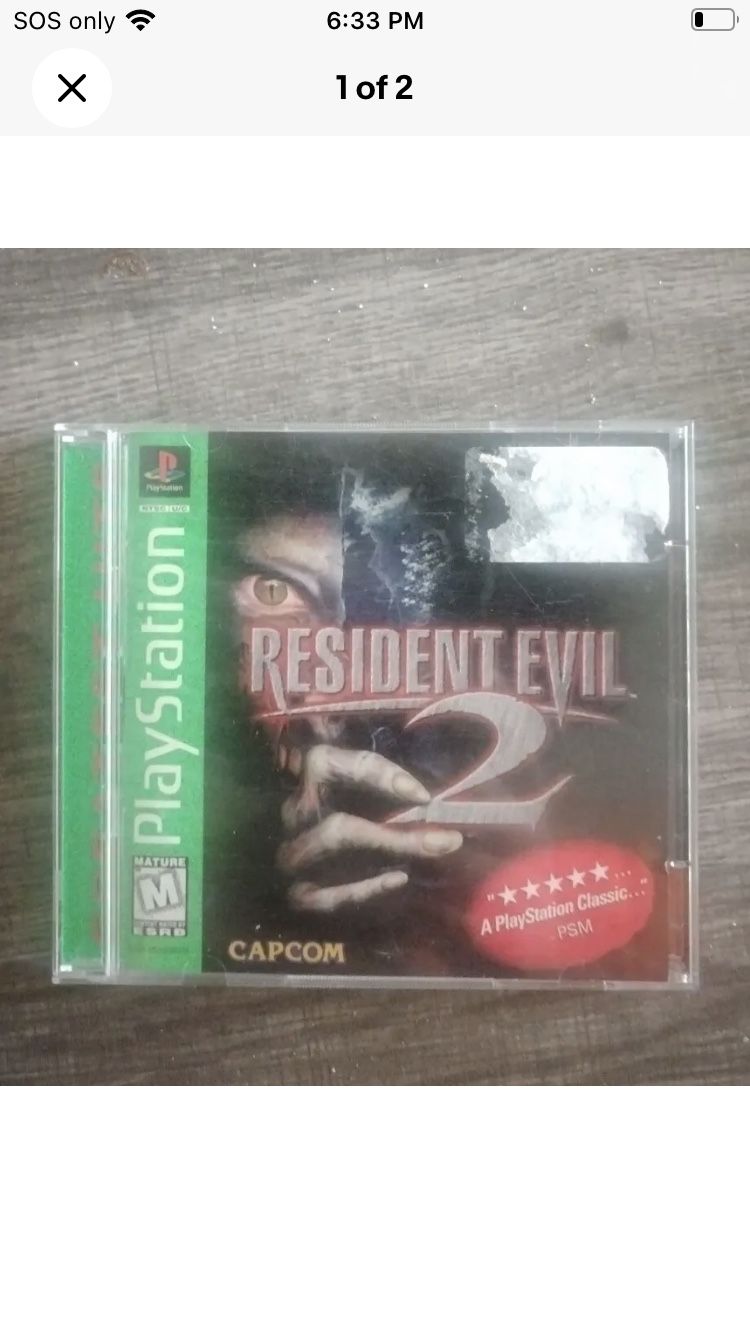 Resident Evil 2 For Playstation 1 PS1 Greatest Hits Complete Tested & Working