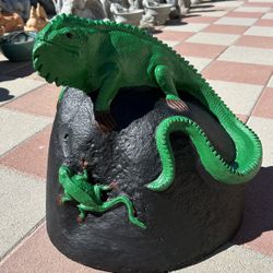 New Lizards Made Out Of Cement Perfect Gift 