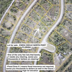 Vacant Lot for Sale - North Port( Barely any clearing required - Flood Zone X) - Sale by Owner