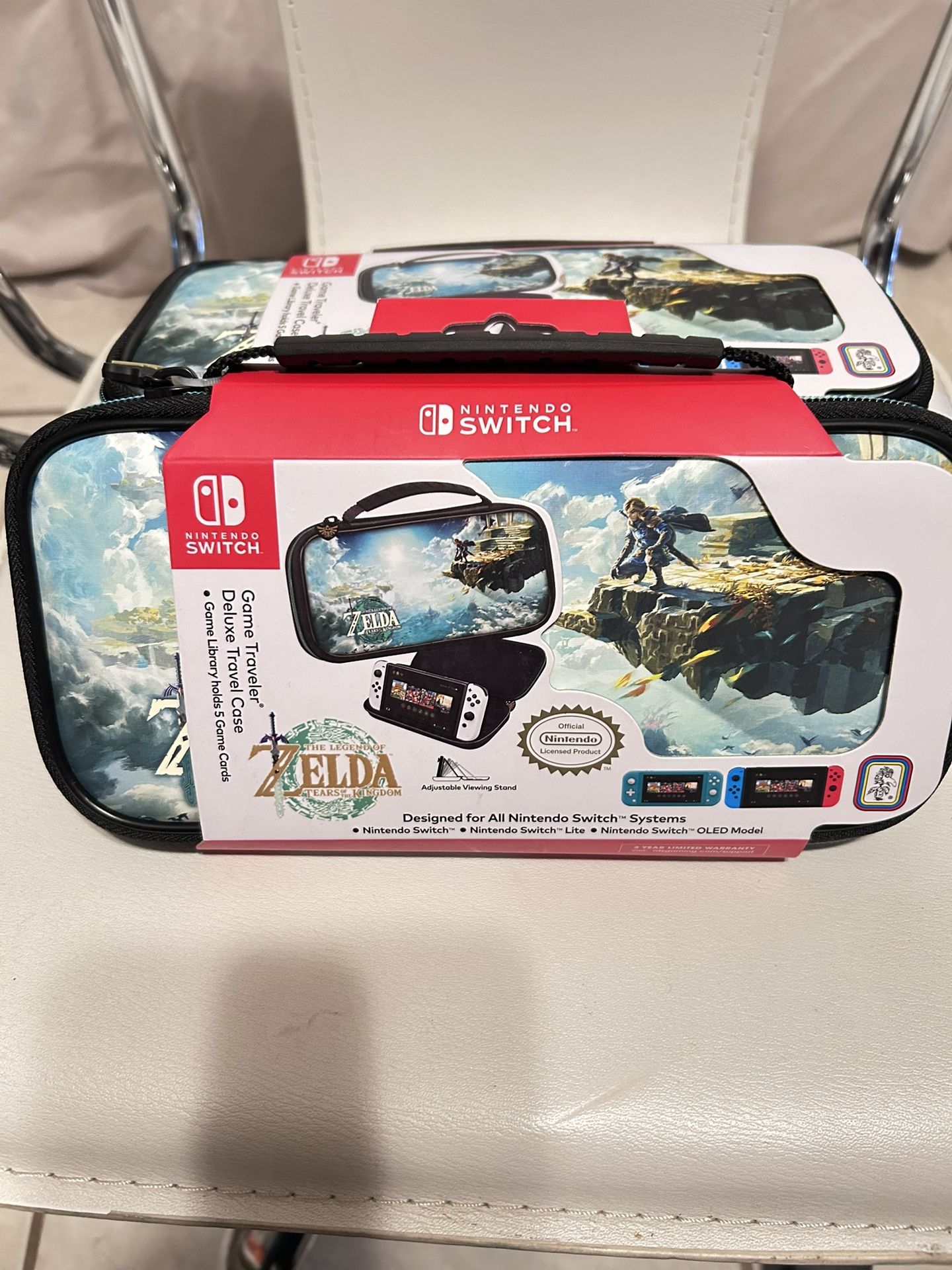 RDS Industries -Zelda Tears of the Kingdom, Nintendo Switch, Game Traveler Deluxe Video Game Travel Carrying Case