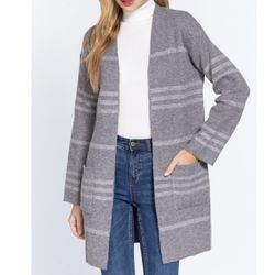Gray Cardigan 
