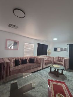 Beautiful Rosegold sofa 3pc