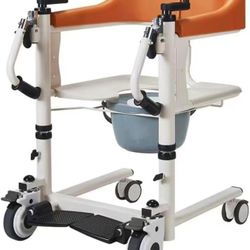 Hand Cranked Shift Machine, Multifunctional Shift Machine, Household Shift Chair, Elderly Care Toilet Chair,Orange