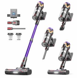 Cordless Vacuum Cleaner 55Kpa/650W/70Mins,1.8L Self Standing Stick Vacuum,Upgraded Vacuum Cordless with Hurricane Mode,Touch Screen,Anti-Tangle Wirele