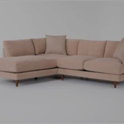 Pink/Beige Sectional