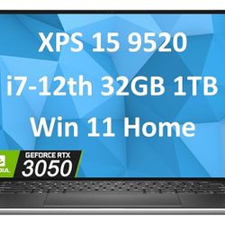DELL XPS 15 9520 12TH GEN i7 16GB RAM 1TB HD WIN11