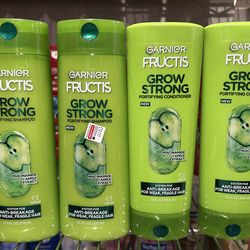 GARNIER FRUCTIS GROW STRONG SHAMPOO & CONDITIONER 4 FOR $12.00