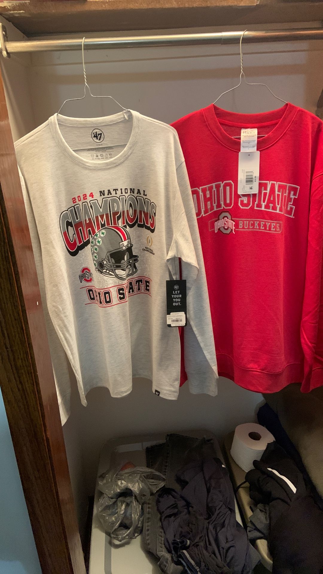 Two OSU . Long Sleeve Shirt And Sweatshirt. 