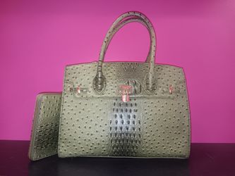 Olive Green Handbag Set 