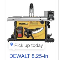 Dewalt 15amp Corded Compact Job site Table saw $300