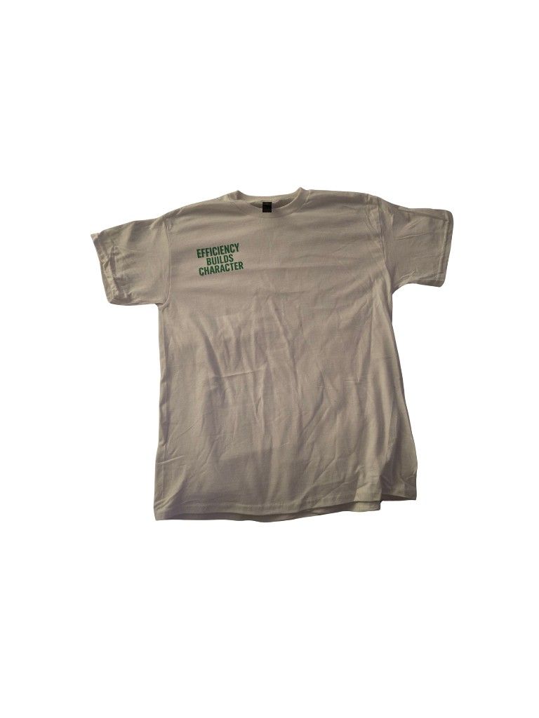 White "Work Smarter Not Harder" Cotton T-shirt