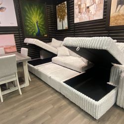 Grey Double Chase Pull Out Couch $50 Down inside The Mall 