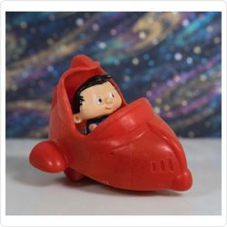 Vintage 1994 McDonald's Bobby's World Red Rocket / Space Ship Happy Meal Toy