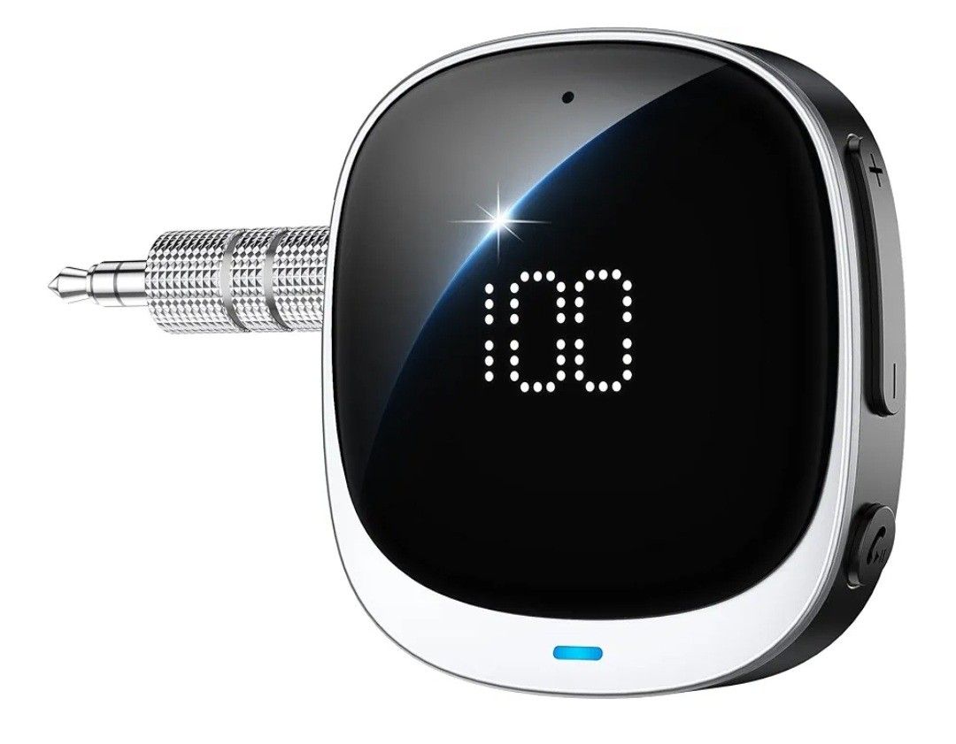 COMSOON AUX Bluetooth Adapter for Car LED Screen Bluetooth 5.3 Receiver