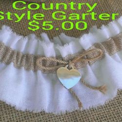 Country Style Wedding Garter