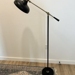 Adjustable Floor Lamp with Balance Arm [Black/Antique Bronze, 49 Inches]