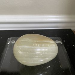 Polished Onyx Egg Paperweight 2.5”