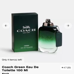 New Coach New York Green EDT Men’s Cologne 100ml