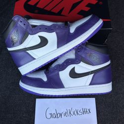 Air Jordan 1 Court Purple High 