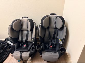 Evenflo Revolve360 car seat features 14 adjustable headrest positions