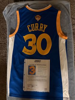 Stephan curry signed jersey with inscriptions!! certified !!!