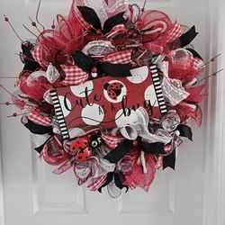 Lady Bug Wreath 
