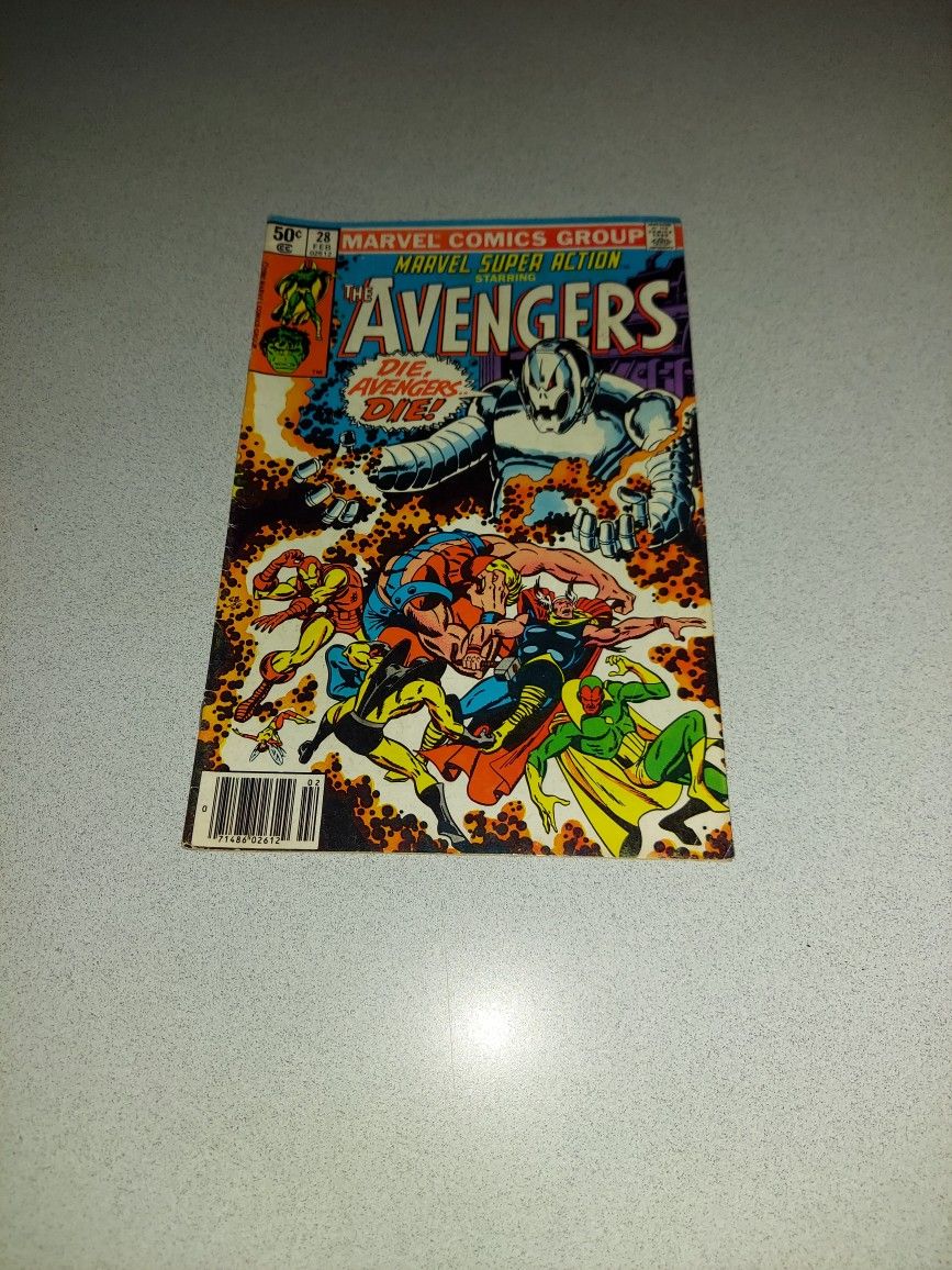 VINTAGE 1981 MARVEL SUPER ACTION STARRING THE AVENGERS #28 COMIC