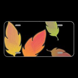 License Plate Novelty Car Front Leaves Autumn The Leaves Leaves