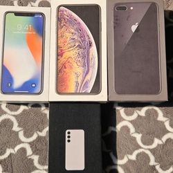 3 iPhone 1 Samsung Box