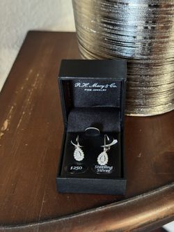 Pear Drop Earrings 1/4CT