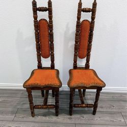 Pair of vintage prayer chairs