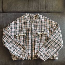 Wool Jacket—Pearl Accessory Pockets 