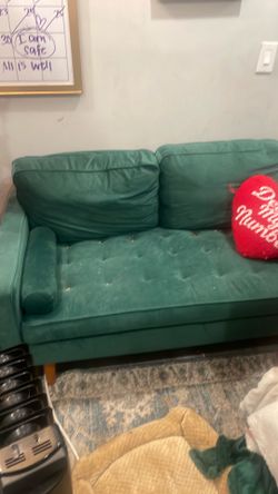 Green mini couch