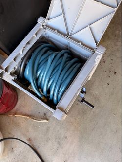 100 foot hose and storage box