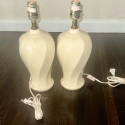 Two Side Table Lamps