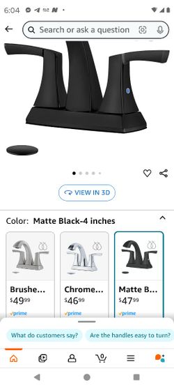 VXV Bathroom Faucet Matte Black, 2 Handles Low Arc Bathroom Sink Faucets, 4 Inch Centerset Bathroom Lavatory Faucets, Bathroom Faucets Set with Pop-up