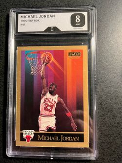 Michael Jordan 1990 Skybox-Grade 8