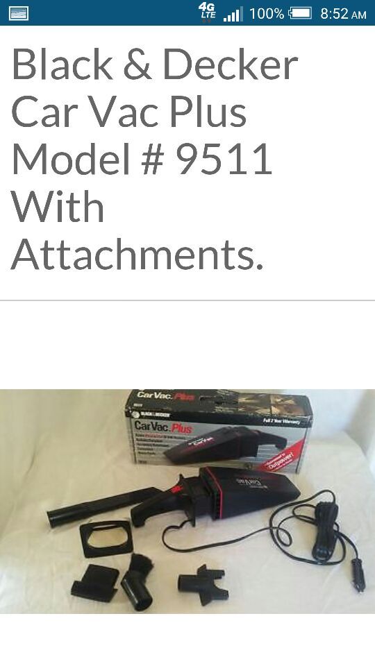 BLACK+DECKER Car Handheld Vacuum- BDH1200FVAV for Sale in Casselberry, FL -  OfferUp