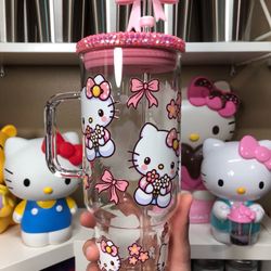 New Hello Kitty Pink Bow Cup