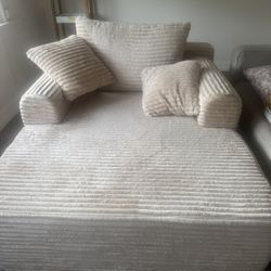 New Boneless Couch/chaise Lounge 