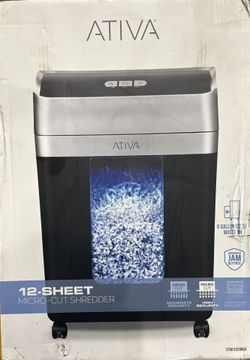 Ativa® 12-Sheet Micro-Cut Shredder, A12MC19