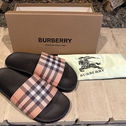 burberry slides size 9.5