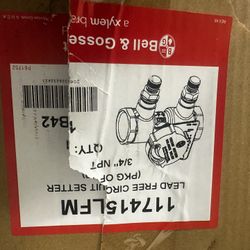 Bell And Gosset 3/4 Circuit Setters Balancing Valves IPS