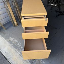 Wood Under Desk Storage 