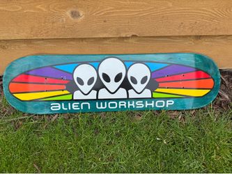 Alien Workshop Spectrum skateboard deck- 7.75"- used skateboard deck only