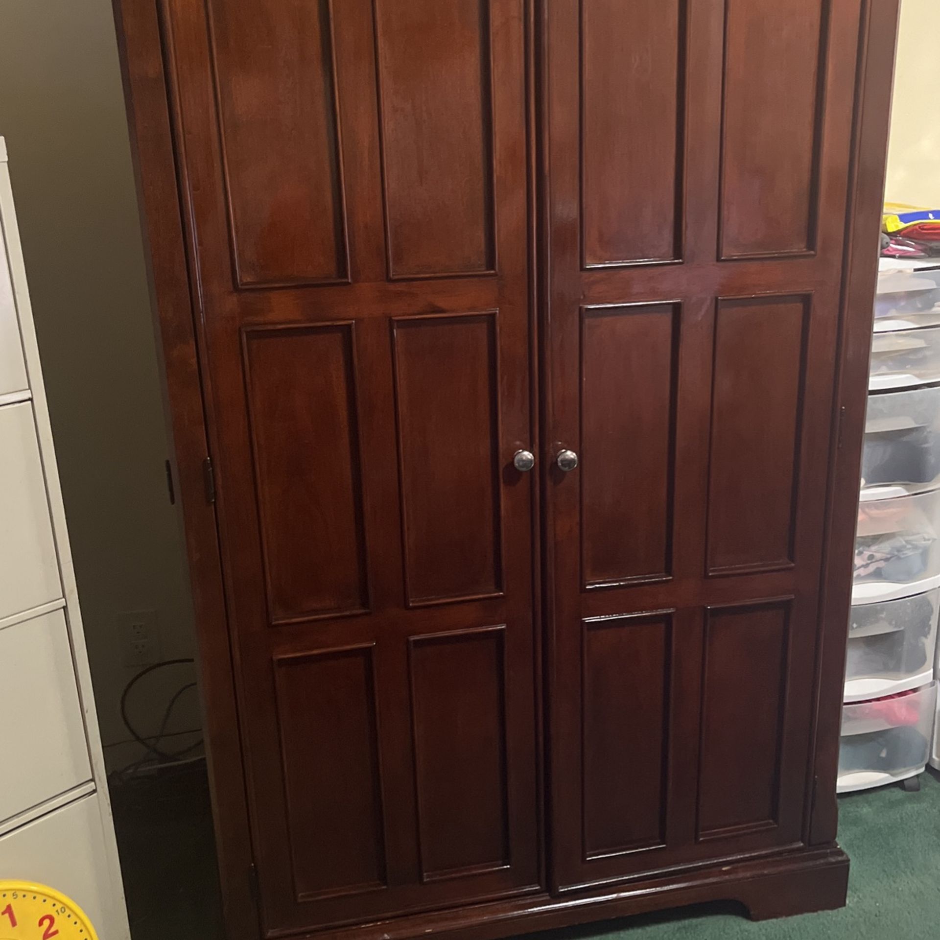 Computer Desk Armoire / Hidden Desk