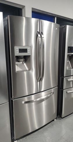 GE 3-Door Stainless Steel Refrigerator
