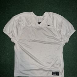Blank White Nike Football Jersey Men Size LARGE